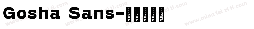 Gosha Sans字体转换